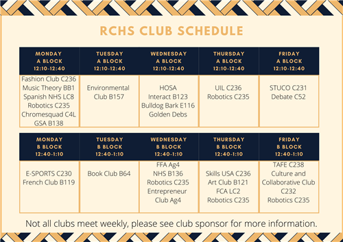Club Schedule
